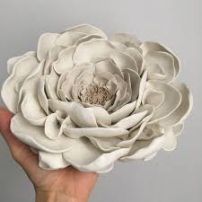 Gardenia Porcelain Wall Flower Beige