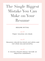 The Single Biggest Mistake You Can Make On Your Resume