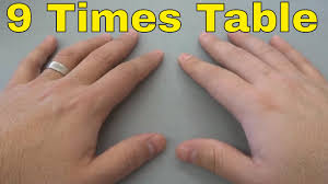 9 times table finger trick easy math