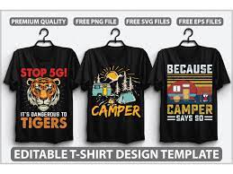 editable t shirt design template vol 1