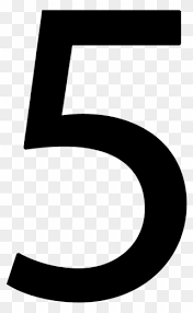 Number Number 5 Transparent Png Clip Art Library Library Png  gambar png