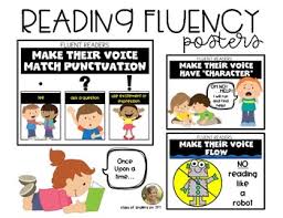 Fluency Posters Anchor Charts For First Grade Reading
