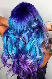 If you have dark hair when you shake out your hair and it's that perfect badass shade of purple, green, blue, pink, you name it, you'll feel like angels came down and blessed. 68 Daring Blue Hair Color For Edgy Women