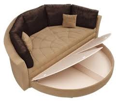 verona king size round sofa bed