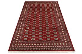red wool hand knotted oriental rug