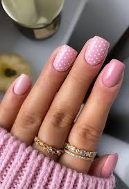 37 cute spring nail art designs polka