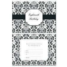 Black White Flowers Invitations Templates Cool And Invitation