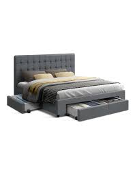 queen bed with storage drawers
