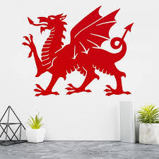 Red Welsh Dragon Wall Art 60cm