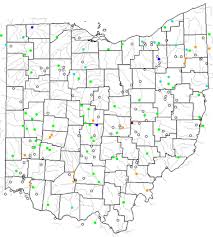 Map Of Ohio Lakes Streams And Rivers