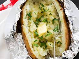 cook a perfect grilled baked potato