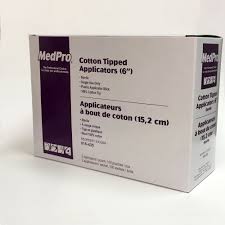 Medpro Cotton Tipped Applicators 6 In Sterile 2 Applicators Pouch