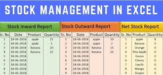 stock management in excel sheet pmitools
