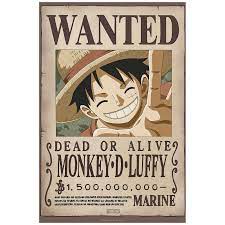 One Piece - Wanted Monkey D. Luffy Maxi Poster | Elbenwald