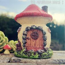 Flower Mushroom Houses Garden Fairy