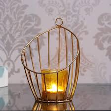 Candle Holder Metal Bird Cage Tea