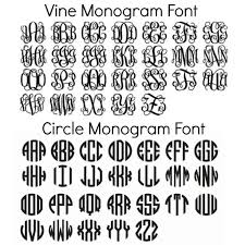 Free Monogram Fonts For Personalizing School Supplies