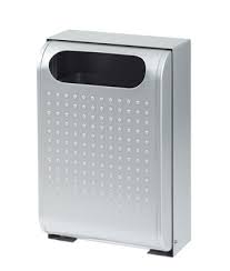 Bin Rossignol External Wall 30 L Gray Metal