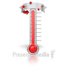 Thermometer Reached Our Goal Great Powerpoint Clipart For