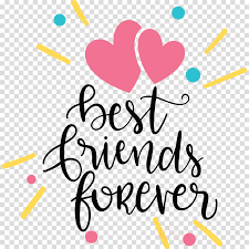 You can create hundreds of looks by combining different clothes, drinks, skin colors. Best Friends Forever Friendship Day Clipart Pink M Line Point Transparent Clip Art