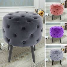 Purple velvet dressing table stool. Luxury Velvet Dressing Table Chair Arch Back Bedroom Upholstered Vanity Stool 39 95 Picclick Uk