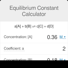 Equilibrium Constant Calculator
