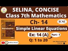 Class 7th Icse Selina Ch 14