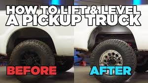 how to lift and level your truck for