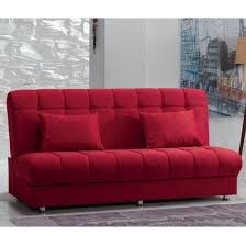 rossana 3 seater sofa bed in red