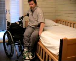 transfer from wheelchair to bed