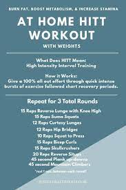 at home hiit workout with weights