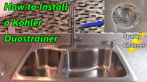 how to install a kohler duostrainer