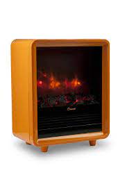 Crane Usa Mini Fireplace Heater Orange