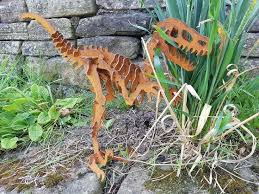 Rusty Metal Dinosaur Raptor