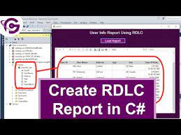 create rdlc report in c with sql step