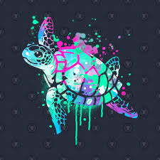Fluo Sea Turtle