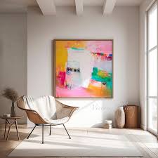 Bright Wall Art Extra Large Abstract