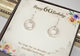 But browsing our collection of unique goodies just might. 60th Birthday Gift For Women 6 Interlocking Rings 6th Anniversary Gift 60th Birthday Gift For Mom Birthday Gifts Petite Earrings