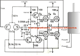 three phase ac converter circuit