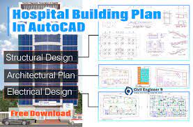 hospital building plan in autocad dwg