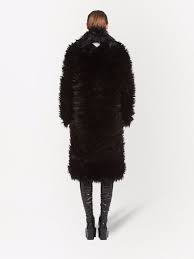 Prada Single Ted Faux Fur Coat