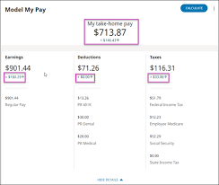estimate a pay with model my pay