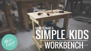 A grid of pegboard on the back will let your little builder store all their tools in. How To Make A Simple Kids Workbench Youtube