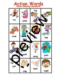 Tc Teachers College Action Words Chart For Writing Or Reading Workshop