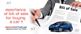 Importance Of Bill Of Sale For Buying A Car