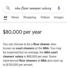 q nba floor sweeper salary all news