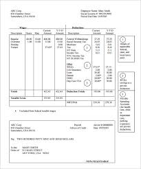 24 Pay Stub Templates Samples Examples Formats Download