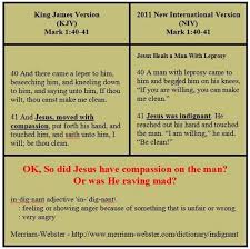 Corrupt Erv And Niv Say Jesus Was Angry At A Leper