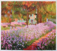 Garden Claude Monet Hand Painted Oil