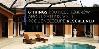 Pool Enclosure Rescreened